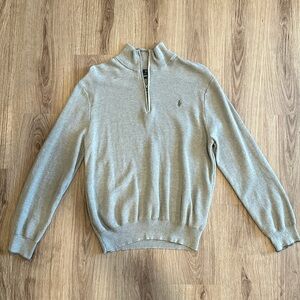 POLO Ralph Lauren Pima Cotton Quarter-Zip Gray, XL